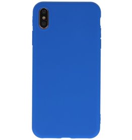 Premium Color TPU Hülle für iPhone Xs Max Blue