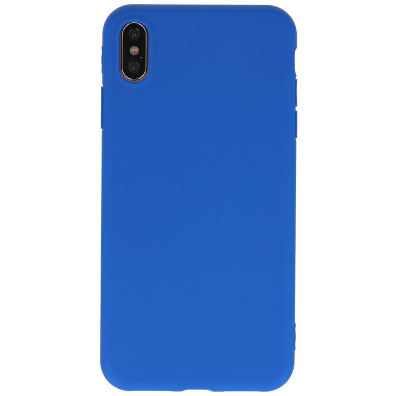 Custodia in TPU a colori premium per iPhone Xs Max blu