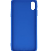 Funda de TPU de color premium para iPhone Xs Max Blue