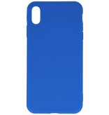 Custodia in TPU a colori premium per iPhone Xs Max blu