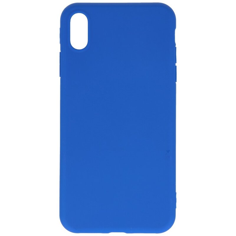 Custodia in TPU a colori premium per iPhone Xs Max blu