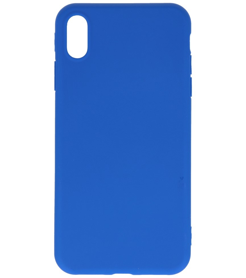 Coque TPU Premium Color pour iPhone Xs Max Bleu