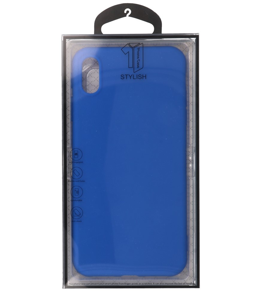 Premium Color TPU Case for iPhone Xs Max Blue