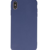 Premium Color TPU Case for iPhone Xs Max Navy