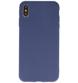 Custodia in TPU a colori premium per iPhone Xs Max Navy