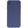 Custodia in TPU a colori premium per iPhone Xs Max Navy