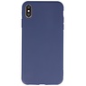 Custodia in TPU a colori premium per iPhone Xs Max Navy