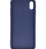 Funda de TPU de color premium para iPhone Xs Max Navy