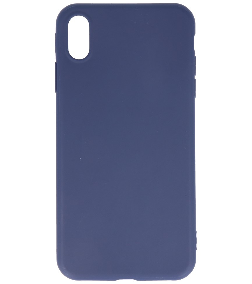 Premium Color TPU Case for iPhone Xs Max Navy