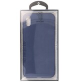 Premium Color TPU Hoesje voor iPhone Xs Max Navy