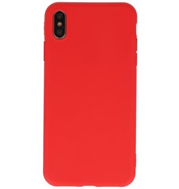 Premium Color TPU Hülle für iPhone Xs Max Red
