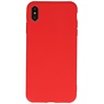 Premium Color TPU Hoesje voor iPhone Xs Max Rood