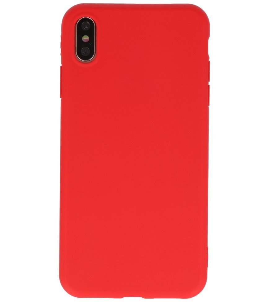 Premium Color TPU Case for iPhone Xs Max Red