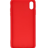 Premium Color TPU Hoesje voor iPhone Xs Max Rood