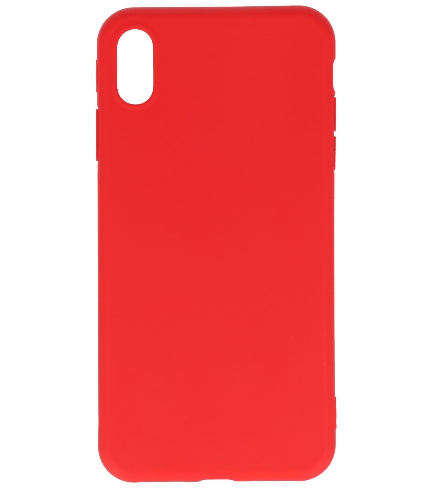 Premium Color TPU Case for iPhone Xs Max Red