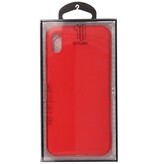 Premium Color TPU Hoesje voor iPhone Xs Max Rood