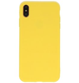 Premium Color TPU Hülle für iPhone Xs Max Yellow