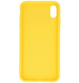 Custodia in TPU a colori premium per iPhone Xs Max giallo