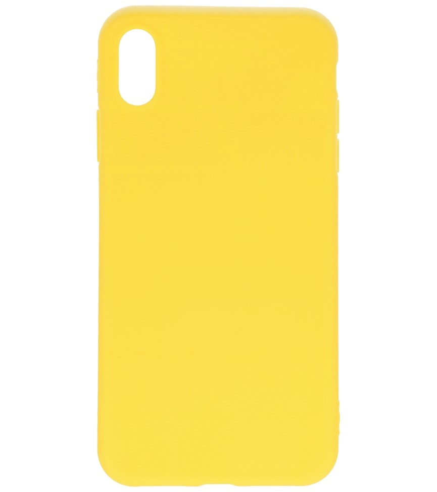 Premium Color TPU Case for iPhone Xs Max Yellow