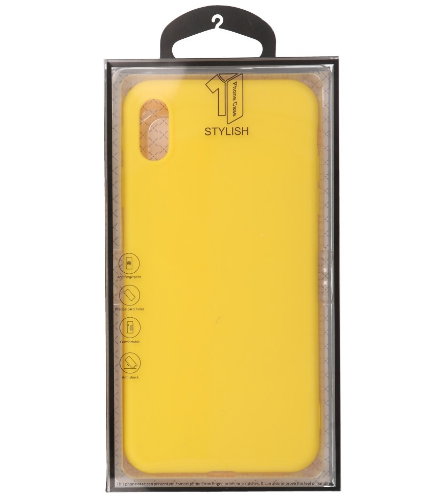 Premium Color TPU Case for iPhone Xs Max Yellow