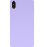 Premium Color TPU Case for iPhone Xs Max Purple