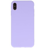 Premium Color TPU Hülle für iPhone Xs Max Purple
