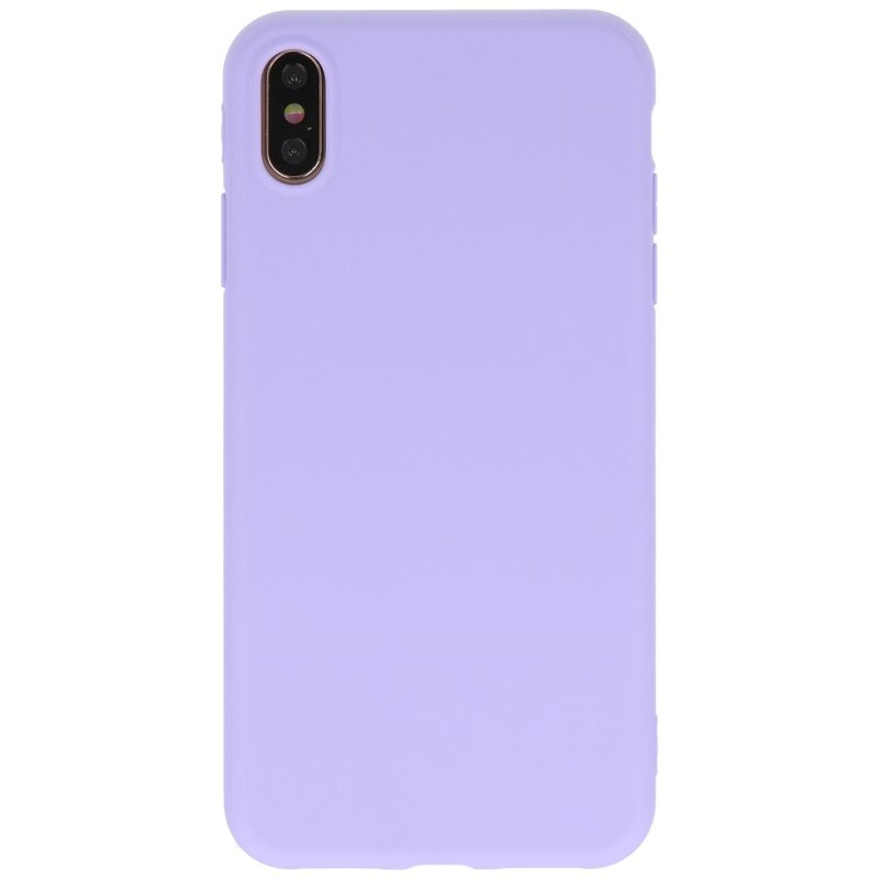 Premium Color TPU Case for iPhone Xs Max Purple