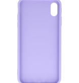 Premium farve TPU taske til iPhone Xs Max Purple
