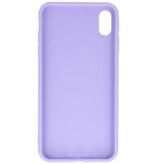 Funda de TPU de color premium para iPhone Xs Max Purple