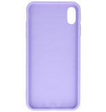 Premium Color TPU Hülle für iPhone Xs Max Purple