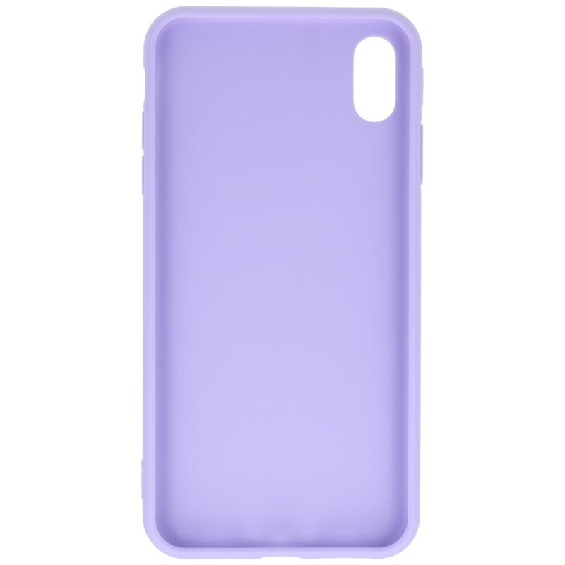Premium Color TPU Hülle für iPhone Xs Max Purple