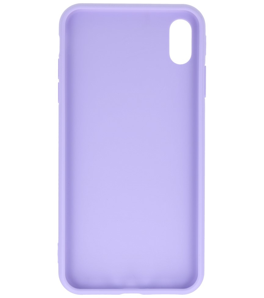 Funda de TPU de color premium para iPhone Xs Max Purple