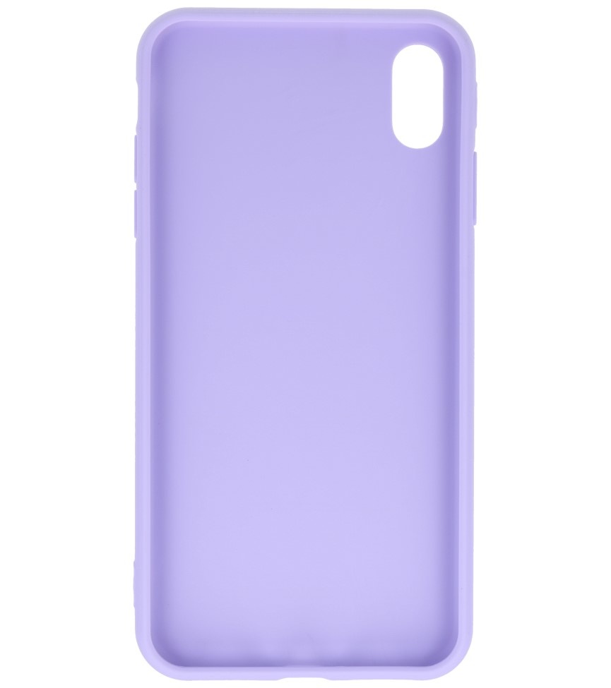 Premium Color TPU Case for iPhone Xs Max Purple