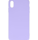 Premium Color TPU Hülle für iPhone Xs Max Purple