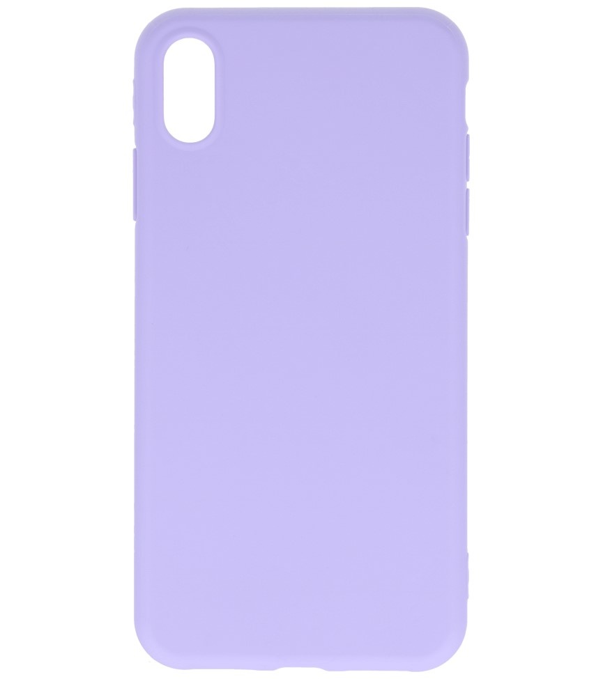 Premium Color TPU Hülle für iPhone Xs Max Purple