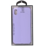 Premium Color TPU Hülle für iPhone Xs Max Purple