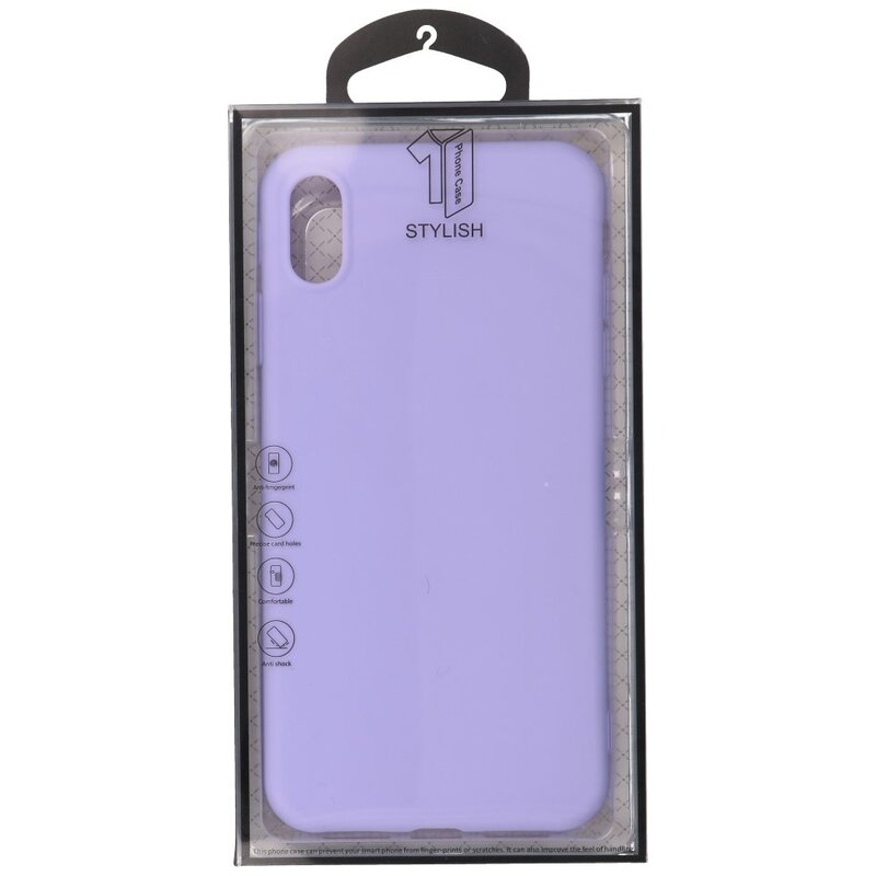 Funda de TPU de color premium para iPhone Xs Max Purple
