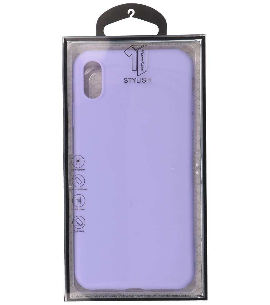 Premium Color TPU Case for iPhone Xs Max Purple