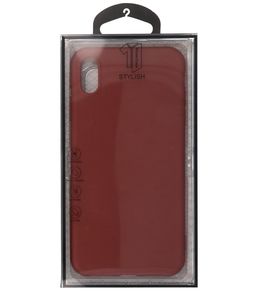 Premium farve TPU taske til iPhone Xs Max Brown