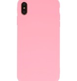 Premium Color TPU Case for iPhone Xs Max Pink