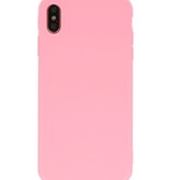 Premium farve TPU taske til iPhone Xs Max Pink