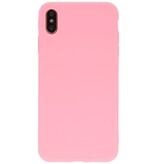 Custodia in TPU a colori premium per iPhone Xs Max rosa