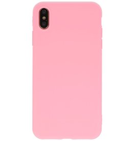Premium Color TPU Hülle für iPhone Xs Max Pink