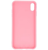 Premium Color TPU Hülle für iPhone Xs Max Pink