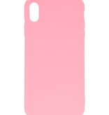 Premium Color TPU Hülle für iPhone Xs Max Pink
