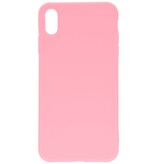 Custodia in TPU a colori premium per iPhone Xs Max rosa