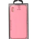 Funda de TPU de color premium para iPhone Xs Max Pink