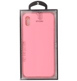 Custodia in TPU a colori premium per iPhone Xs Max rosa