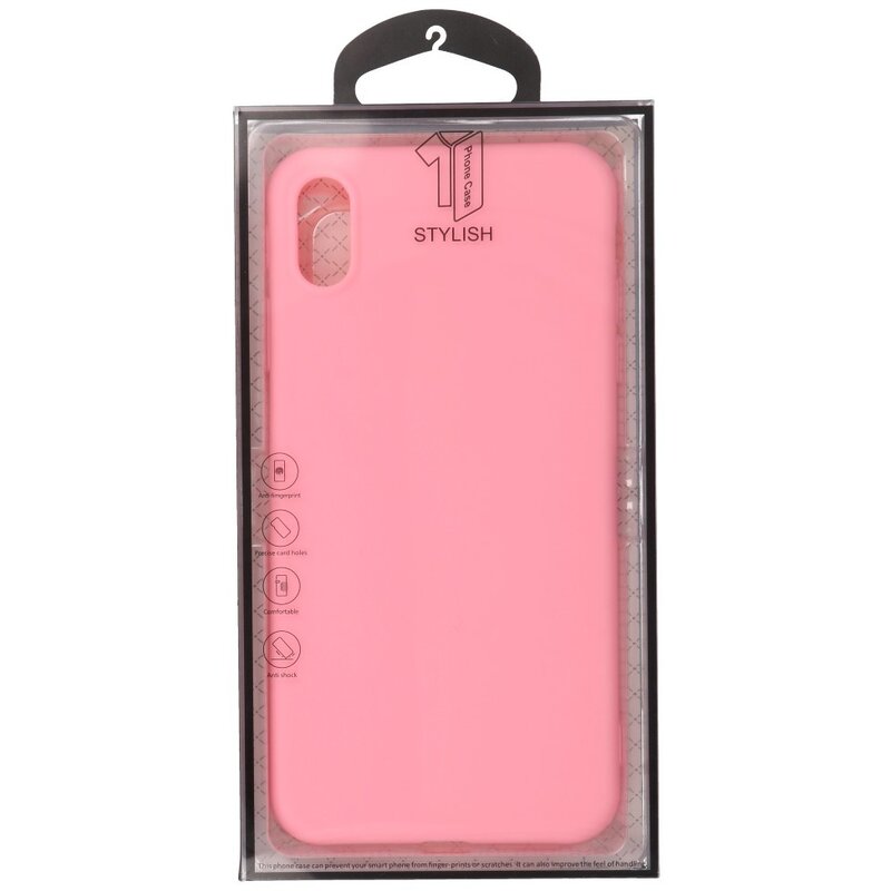 Custodia in TPU a colori premium per iPhone Xs Max rosa