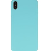 Premium Color TPU Hülle für iPhone Xs Max Turquoise